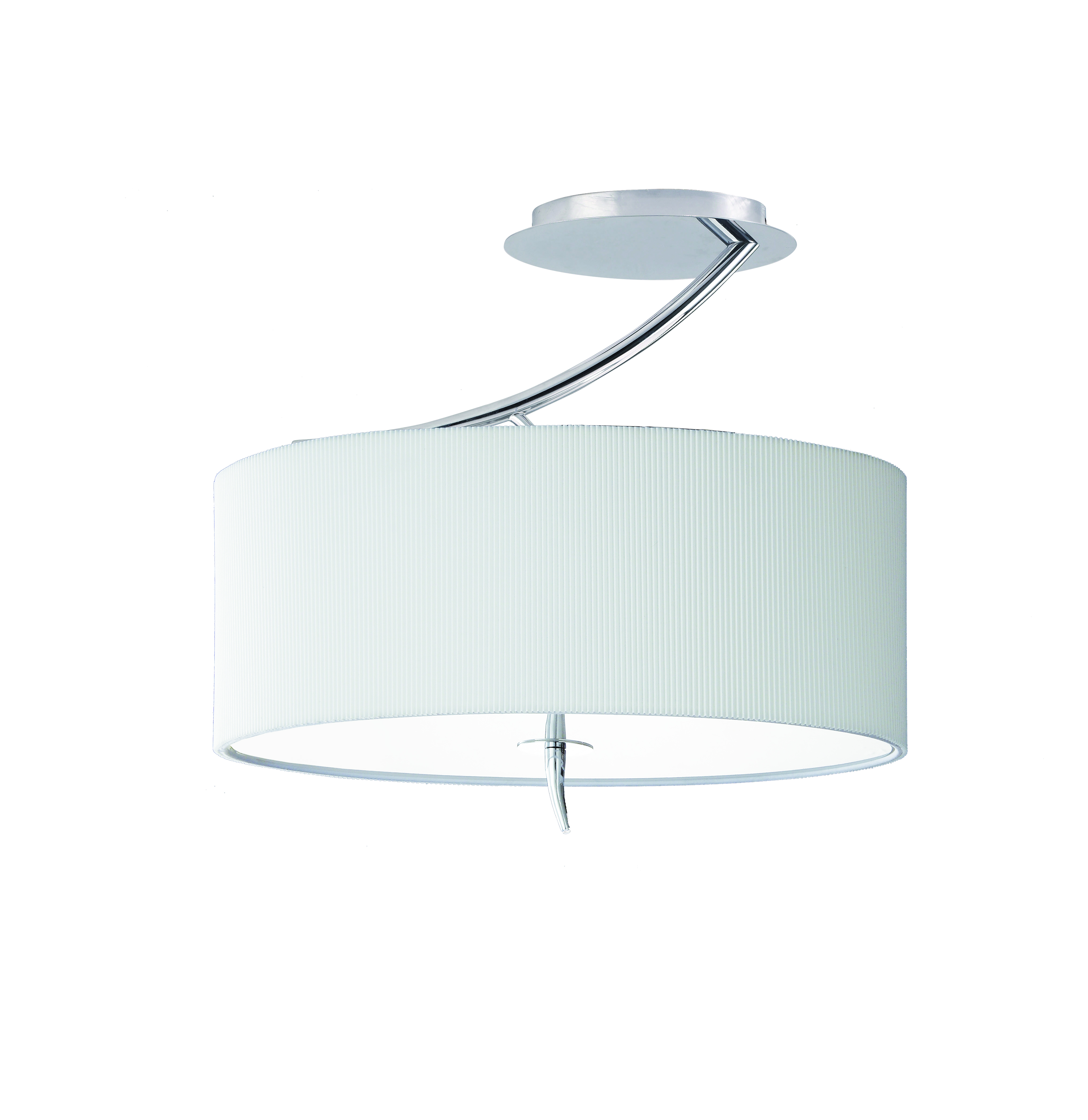 M1132/SP  Eve Semi Flush 2 Light With Spanish Shade